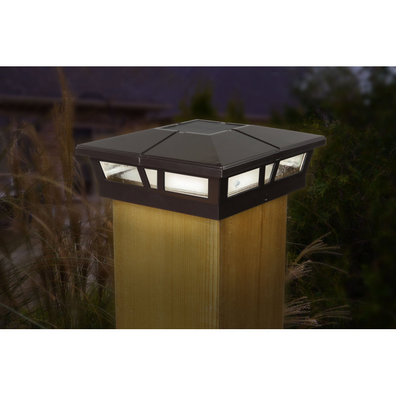 Classy Caps Cambridge Solar Powered LED Solar Fence Post Cap & Reviews